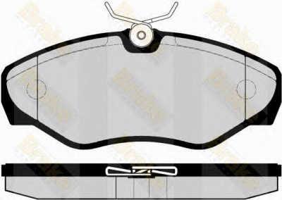 BRAKE ENGINEERING pa1490 -  Комплект тормозных колодок, дисковый тормоз